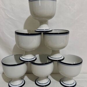 Six Vintage Dansk Bristo Fruit Bowls